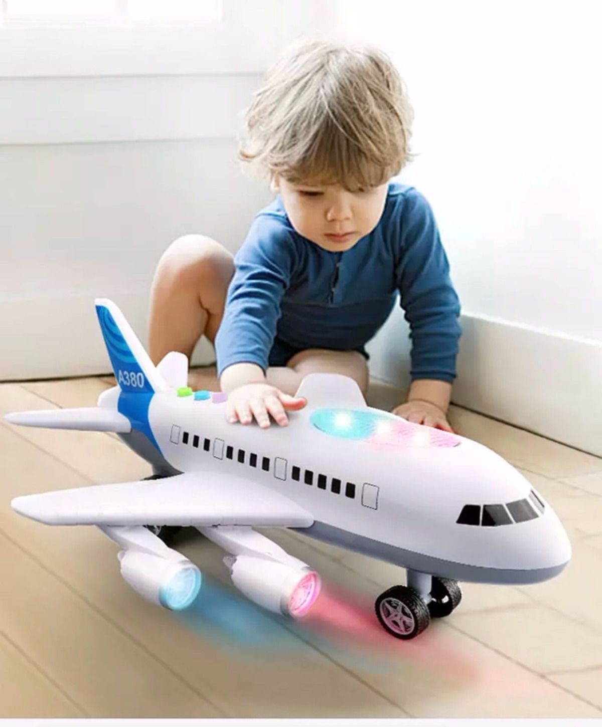 耐摔超大号惯性A380客机玩具 男孩宝宝的航空梦想启航